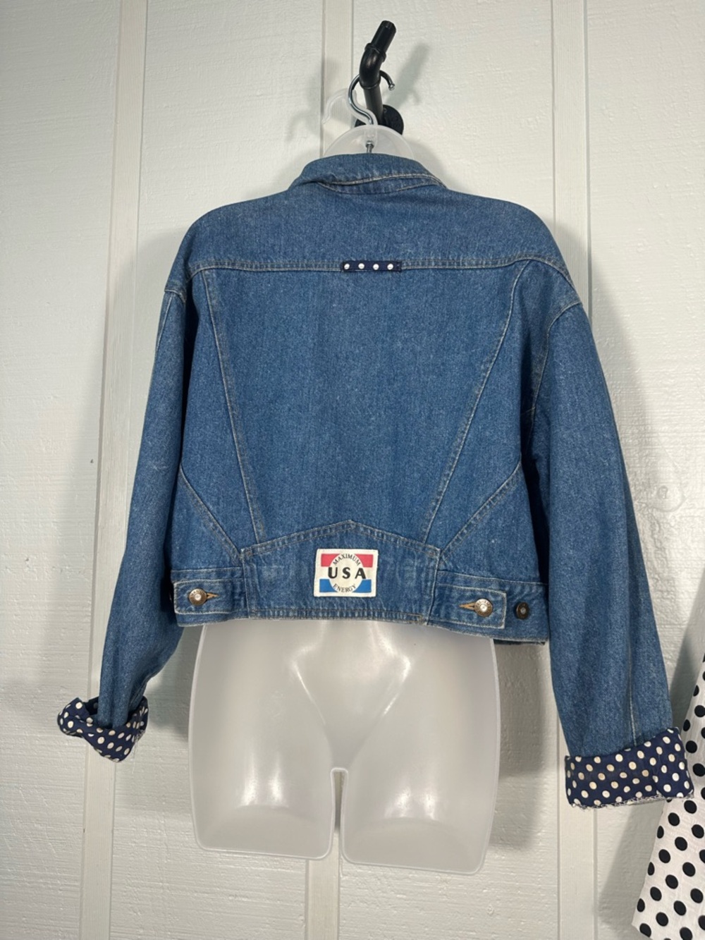 Vintage Maximum Energy 1980s Denim Jacket Size Large EUC - Picture 6 of 9